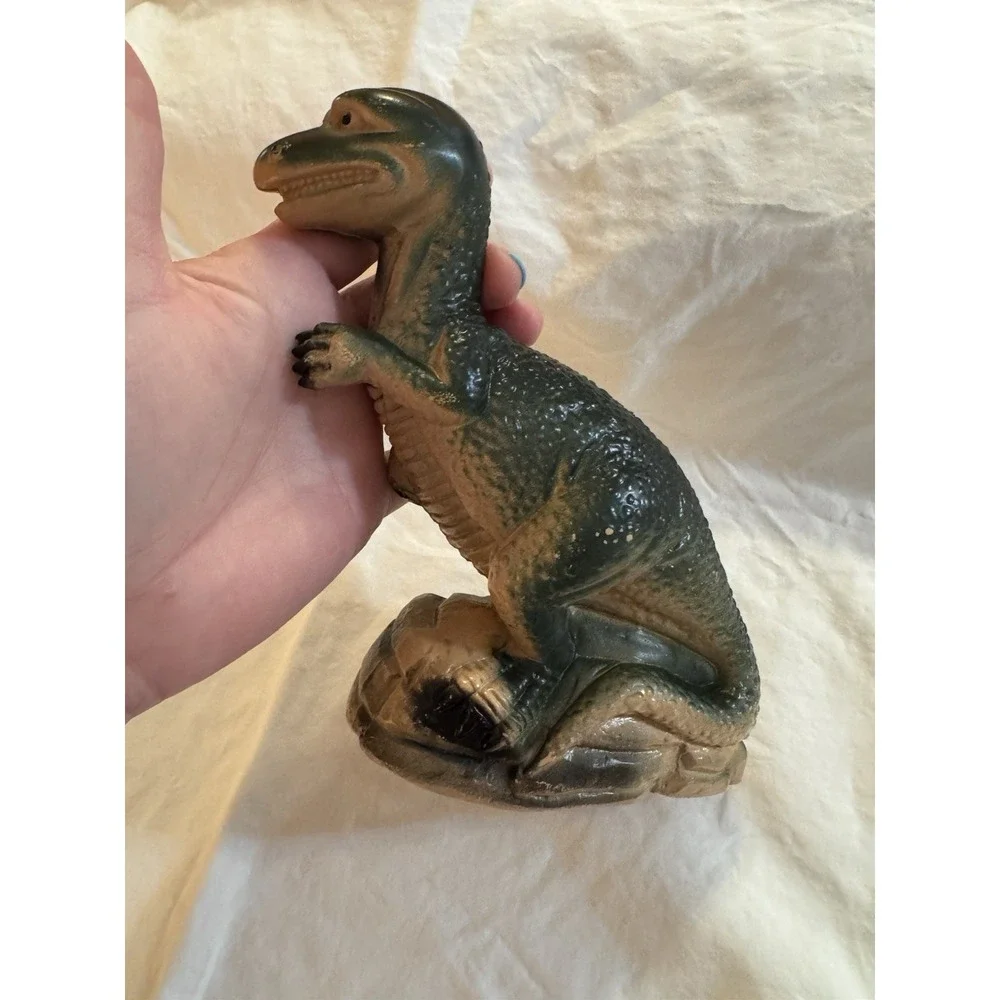 Vintage T-Rex Blow Mold Bank,‎ See Pictures For Wear